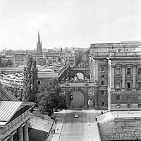 Riksdagshuset. Utsikt över Helgeandsholmen och Norrmalm.