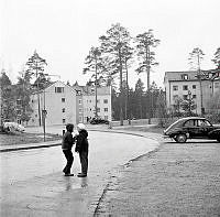 Bergshamra. Stjärnhusen på Mårdstigen och Lostigen.