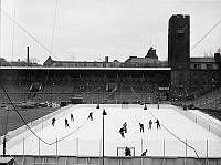 Ishockeyträning på Stadion.