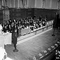 Hötorget 8, Konserthuset. SJ (Statens Järnvägar) firar 100-årsjubileum.