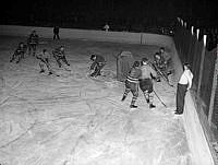 Stadion. Ishockeymatch mellan USA - Sverige/Tre Kronor.