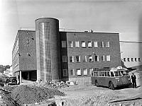 Garagevägen 18. Stockholms Spårvägars Hammarbyverkstad (Hammarbyhallen).