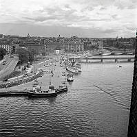 Vy mot Tegelbacken och Klara, troligtvis från Stadshuset.