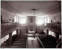 Danviks hospital, kyrkan, interiör mot altaret