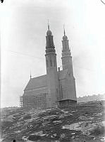 Högalidskyrkan under uppförande.