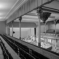 Orkestersalen från läktaren, Musikaliska Akademien, Stallgatan 9.