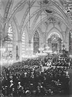 Gustav Frödings jordfästning i Klara kyrka.