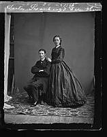 Porträtt av doctor Svanberg och demoiselle  Hasselgren.