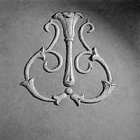 Väggrelief i entrén till Hälsingegatan 35.