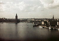 Vy från söder mot Stadshuset och Riddarholmen.