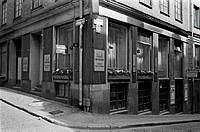 Linds kaffestuga vid Norra Smedjegatan 16 vid korsningen med Herkulesgatan.