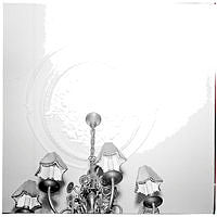 Takornament vid lampfästet, Artillerigatan 12.