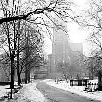 Johannes kyrkogård sedd mot Johannes kyrka.