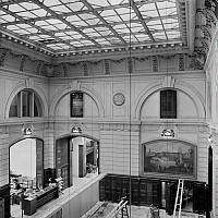 Stora bankhallen hos Svenska Handelsbanken på Kungsträdgårdsgatan 2.