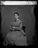 Porträtt av demoiselle Lindqvist.