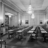 Samlingssal i gårdsflygeln till Västra Trädgårdsgatan 9.