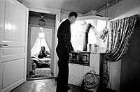 Norra Smedjegatan 5. Interiör från familjen Einarssons bostad.