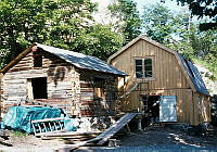 Klubbensborg. Lilla krogen och Fader Höks krog under renovering.