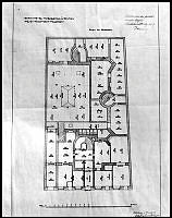 Planritning till nybyggnad i kv. Passaren. Källaren.