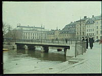 Munkbron och Riddarholmskanalen. I fonden Riddarhuset.